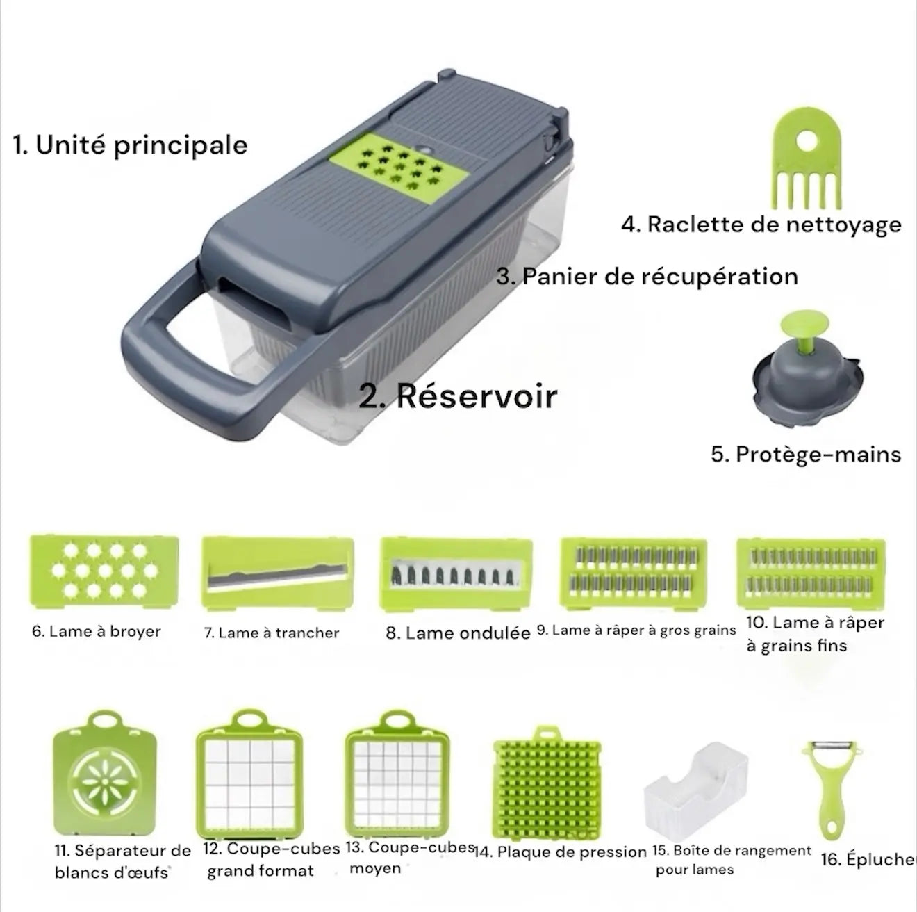 Coupe - légumes multifonction kitchen7star21